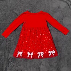 Hanna Anderson Red Tulle Holiday Dress 110 / 5 girls